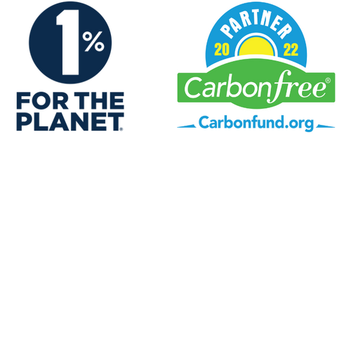 1% for the planet and carbonfund double logo